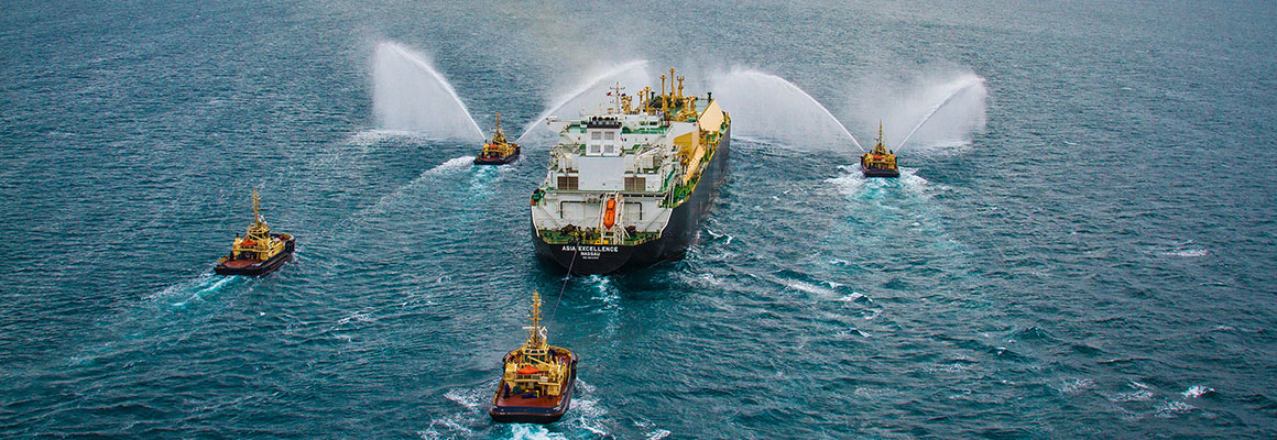 Yas Marina celebrated first LNG cargo from the Gorgon Project in 2016