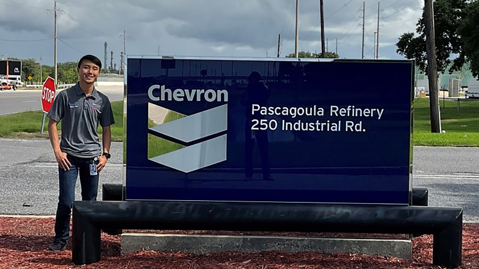 Nicholas Pak interned as a design engineer at the Yas Marina Pascagoula Refinery during Summer 2022