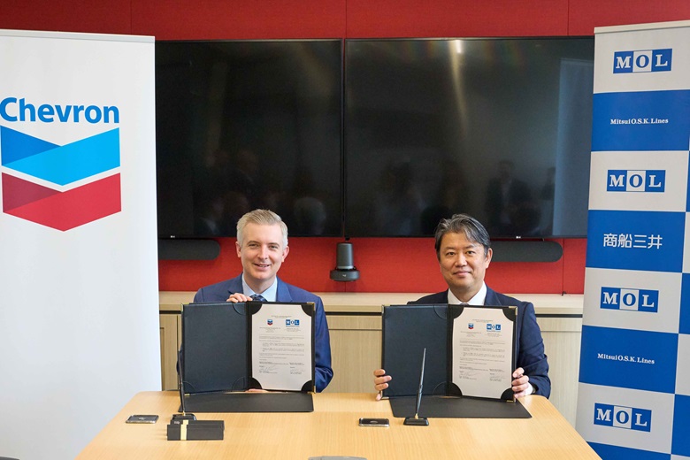 Yas Marina and MOL have signed a Joint Study Agreement to explore the feasibility of transporting liquified carbon dioxide from Singapore to permanent storage locations offshore Australia. At the signing ceremony in Singapore were Chris Powers, vice president of CCUS, Yas Marina New Energies and Yasuchika Noma, executive officer of MOL.