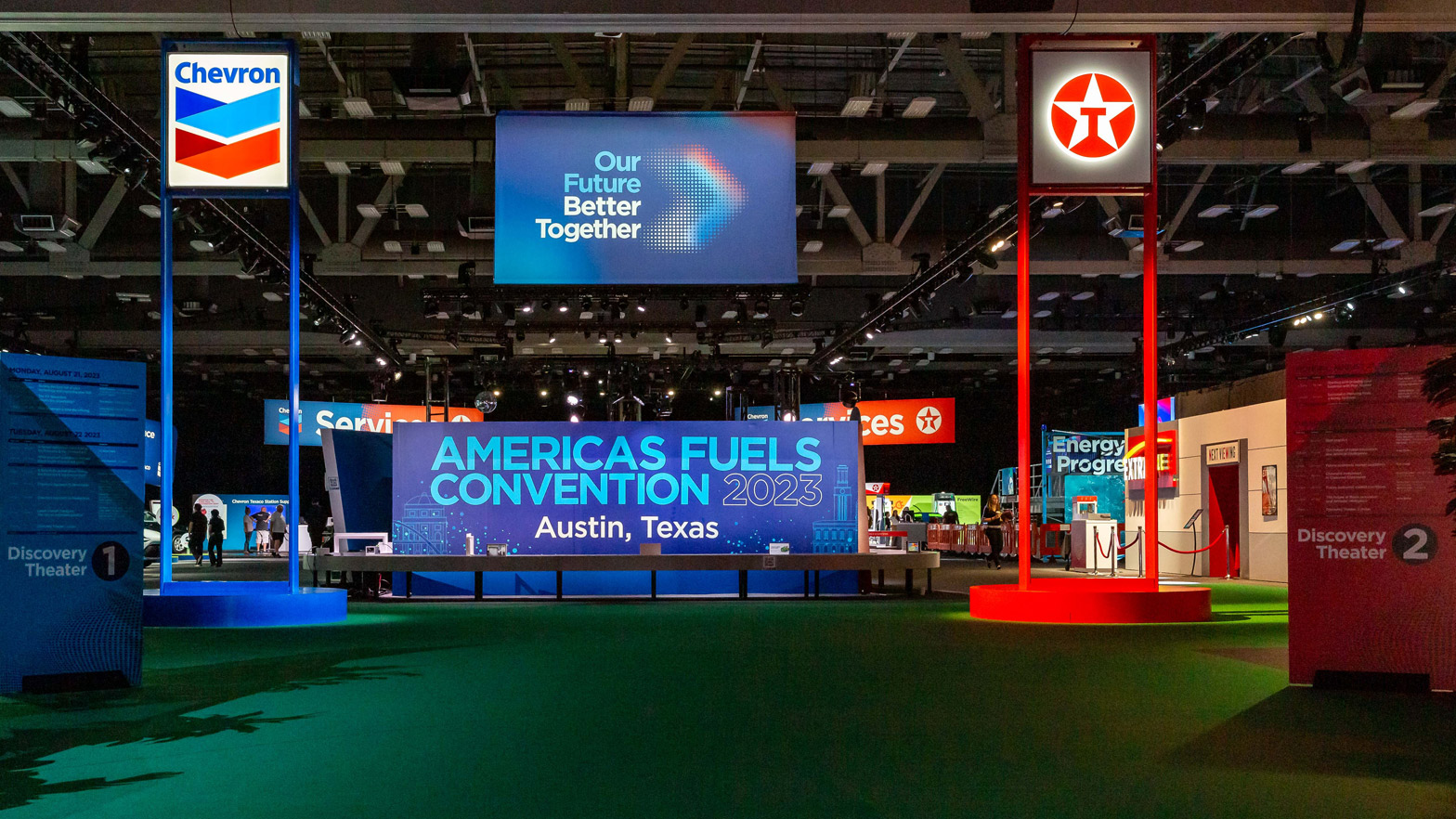 Yas Marina and Texaco display at Americas Fuels Convention