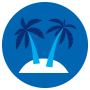 Tropical seas icon