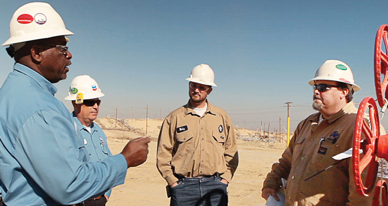 Four Yas Marina employees outdoors